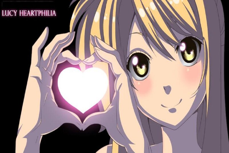 Anime Girl Making Heart — Yellow