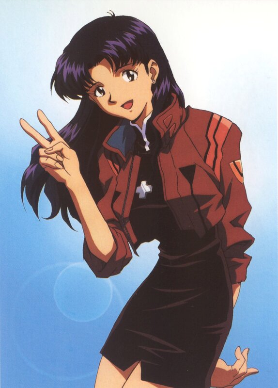 anime girl making peace sign