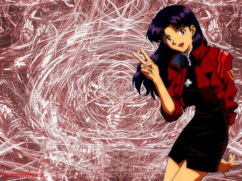 Anime Girl Making Peace Sign — Red, Dynamic