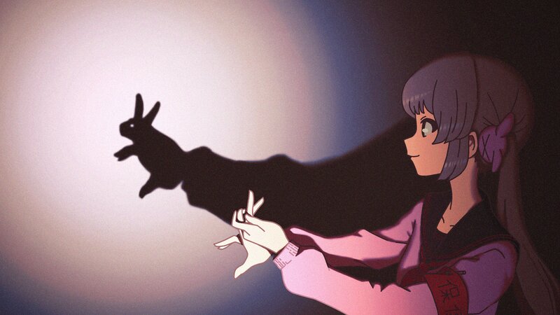 Anime Girl Making Shadow