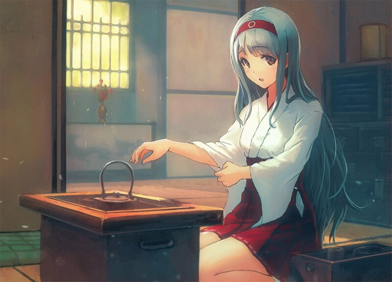 Anime Girl Making Tea