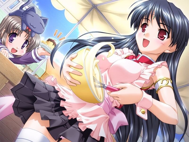 Anime Girl Mixing Batter