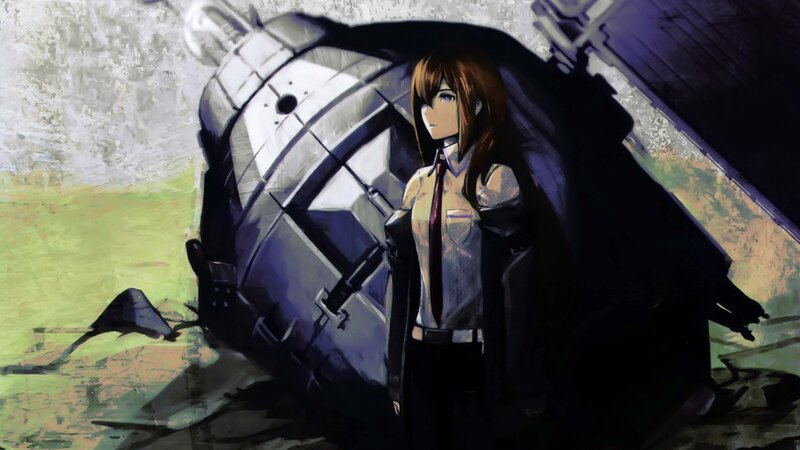 anime girl near crashed pod