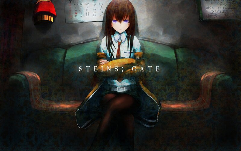 Anime Girl on a Bench — Brown