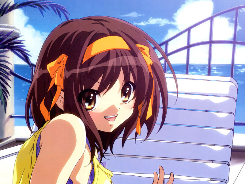 anime girl on a boat