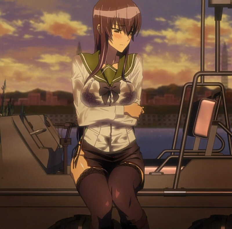 anime girl on a boat