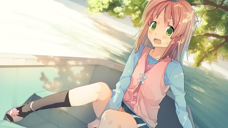 anime girl on a boat