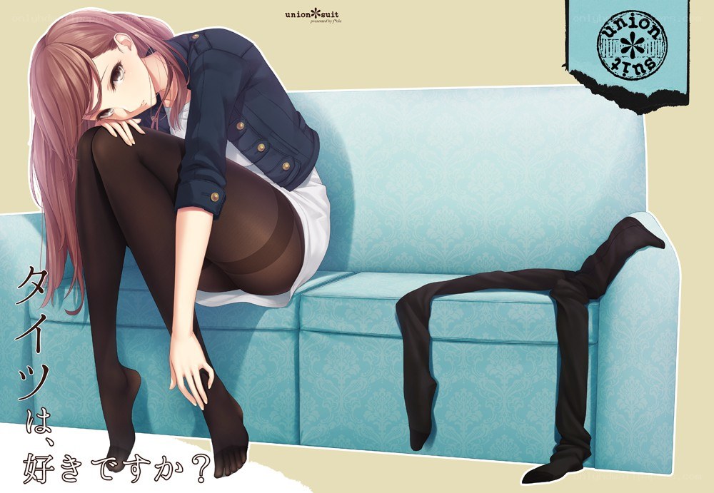 Anime girl on a couch