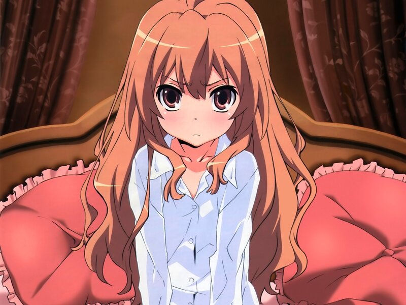 Anime Girl on a Couch — Brown