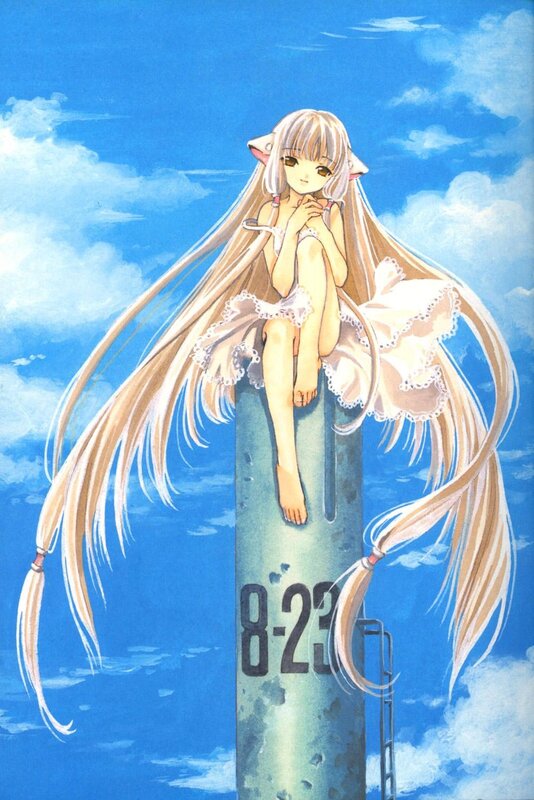Anime girl on a pole