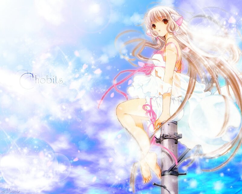 Anime girl on a pole