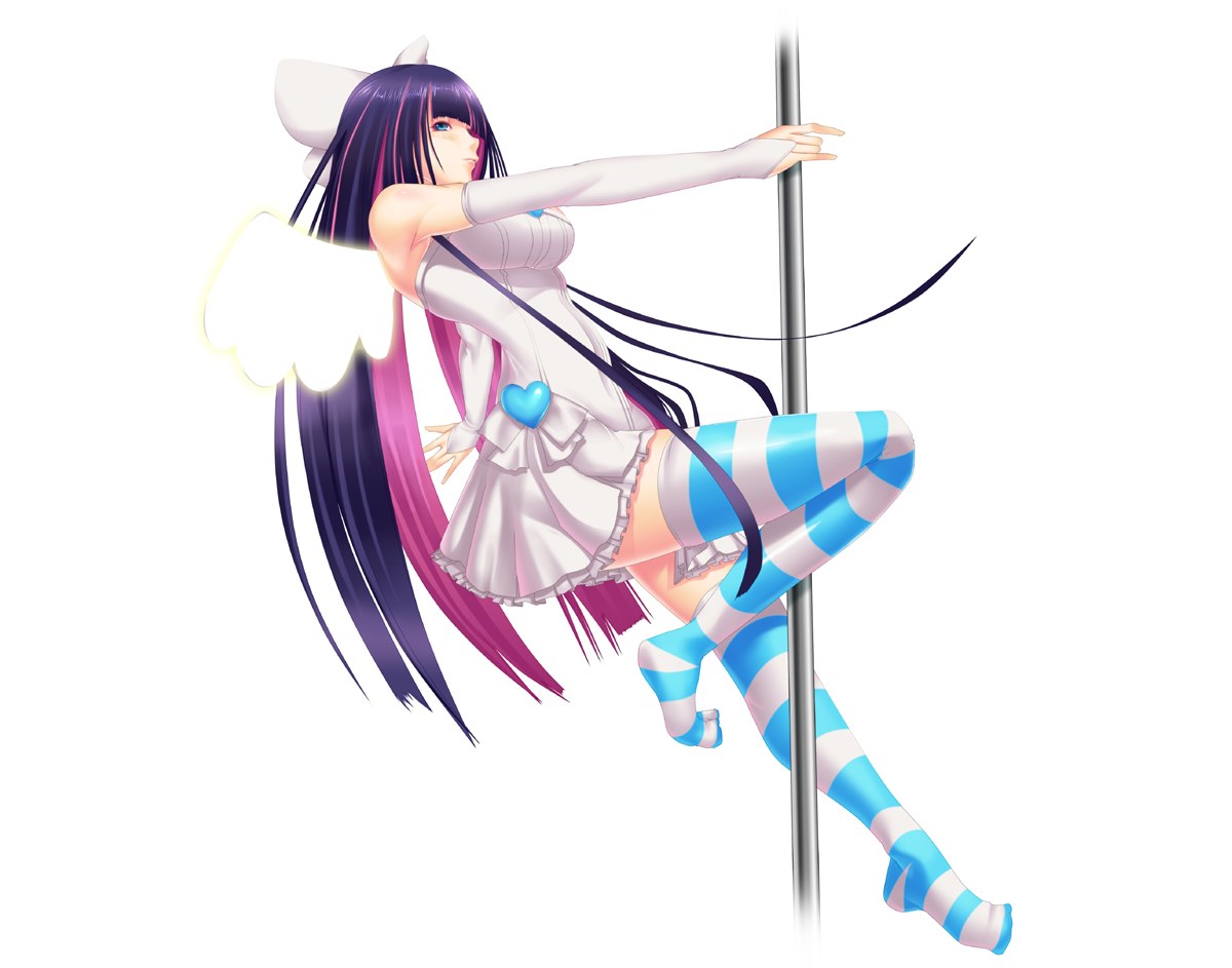 anime girl on a pole