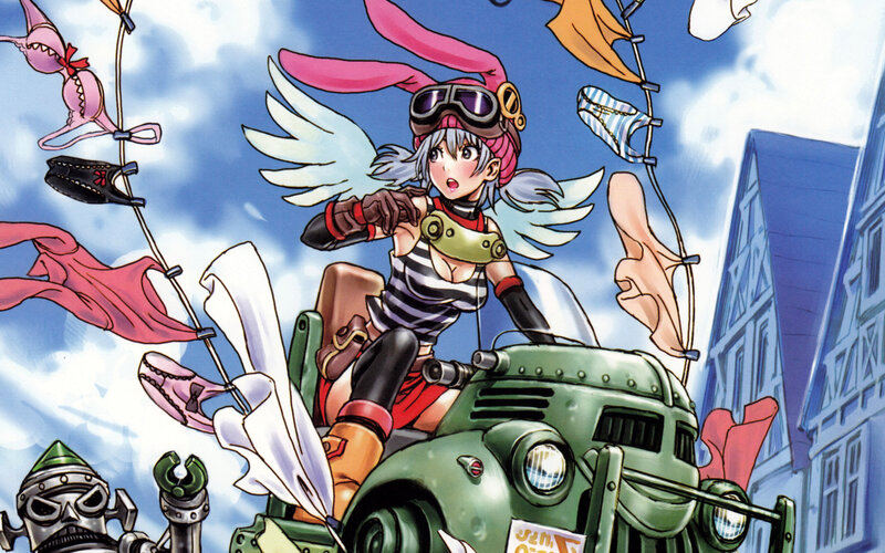 anime girl on a vehicle