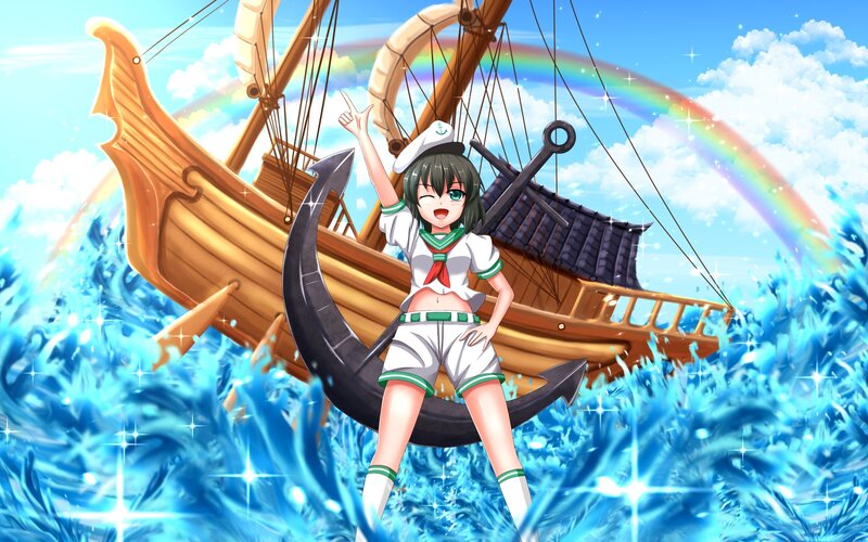 Anime Girl on Anchor