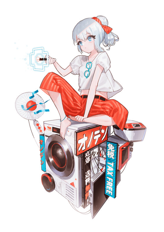 Anime Girl on Appliances