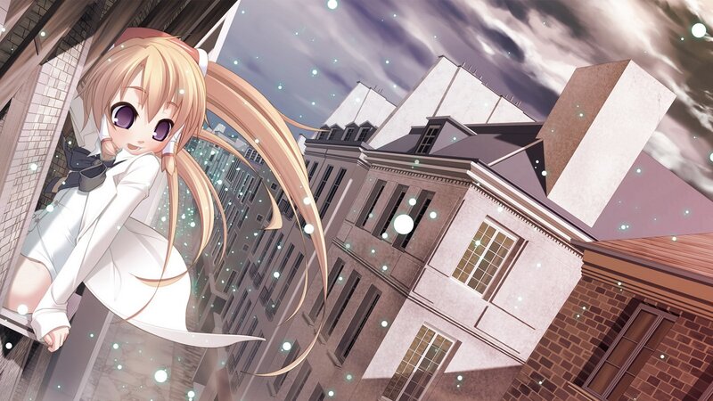 anime girl on balcony