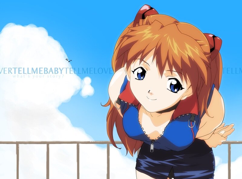 anime girl on balcony