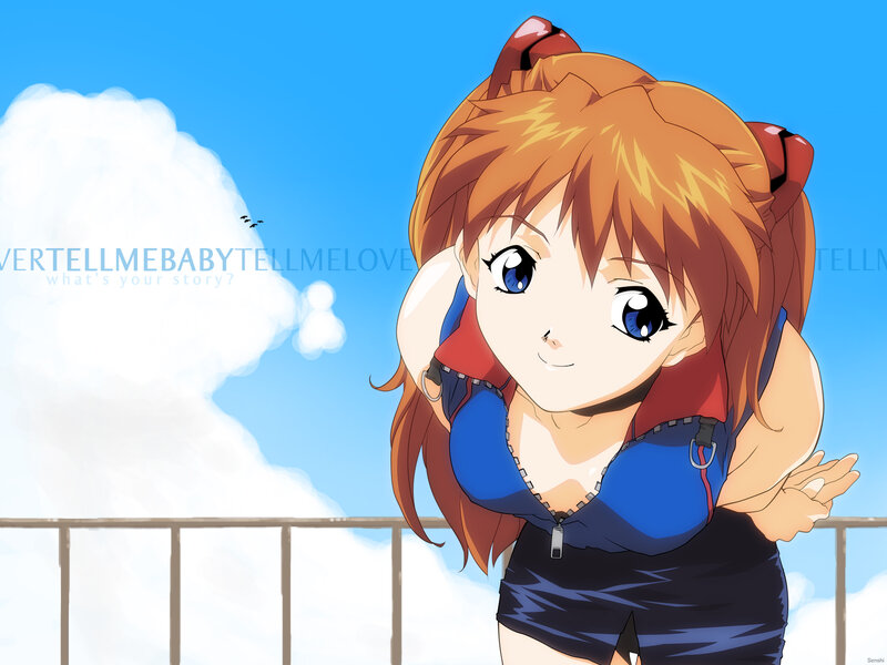 anime girl on balcony