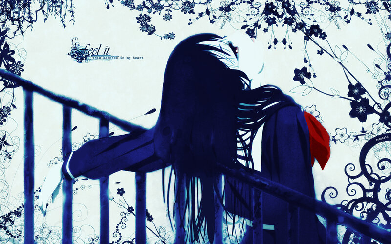 anime girl on balcony