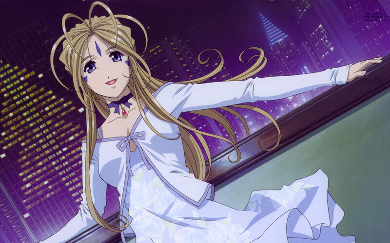 anime girl on balcony at night