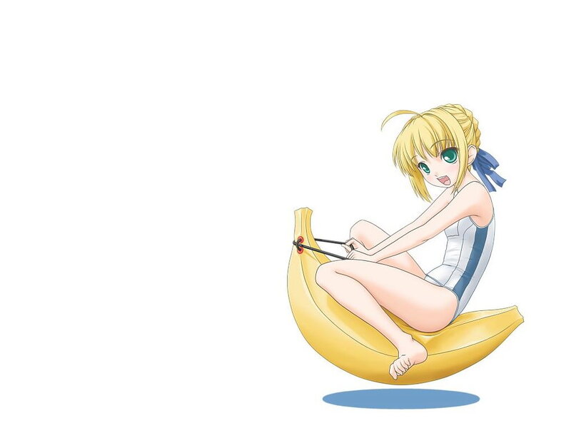 Anime Girl on Banana