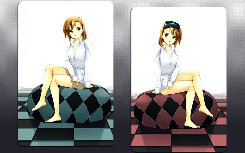 Anime girl on bean bag