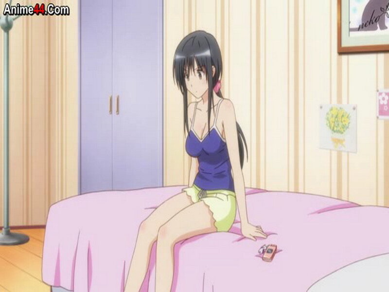 Anime Girl on Bed — Pink, Calm, Closet