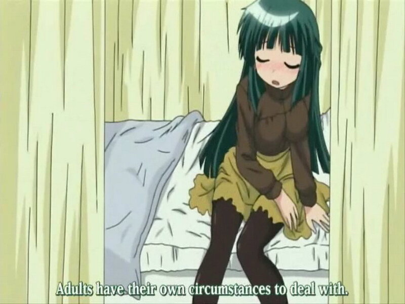 anime girl on bed scene