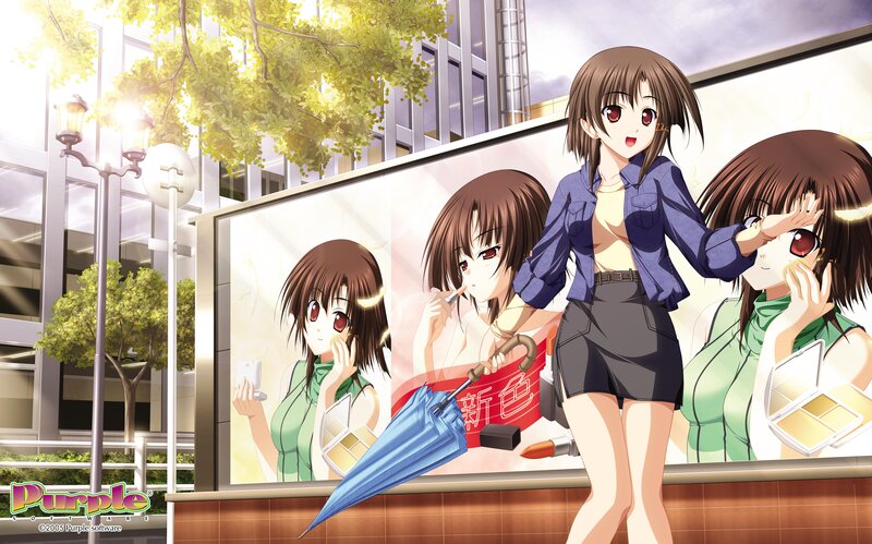 Anime Girl on Billboard
