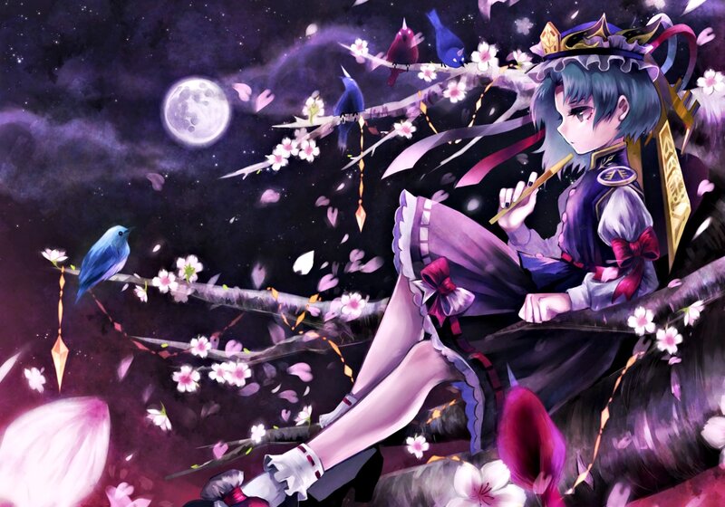 Anime Girl on Branch