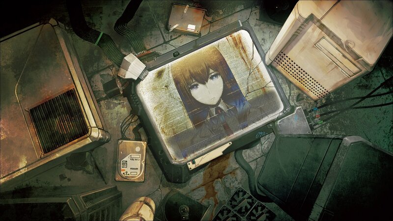 Anime Girl on Broken Screen