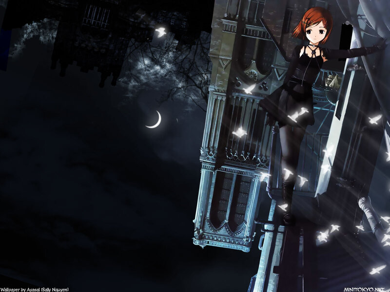 Anime Girl on Building