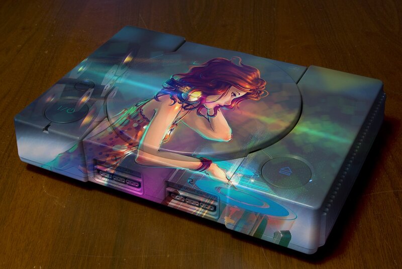 Anime Girl on Console