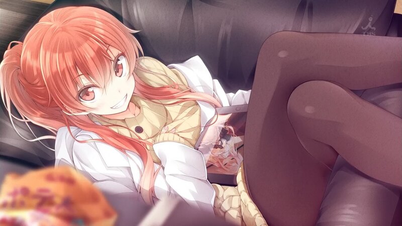 anime girl on couch