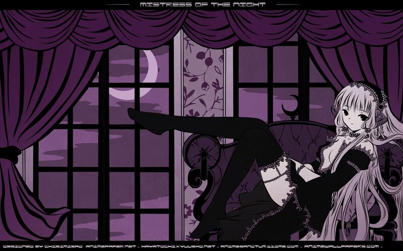 Anime Girl on Couch — Purple