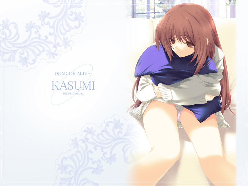 Anime Girl on Couch — White, Calm, Afternoon, Sweater