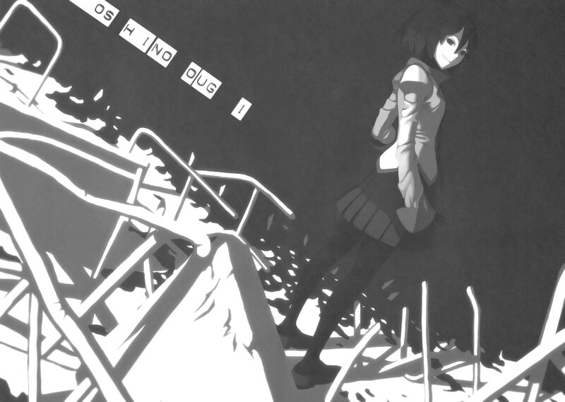 Anime Girl on Debris