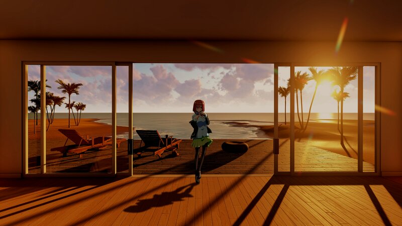 Anime Girl on Deck — Orange
