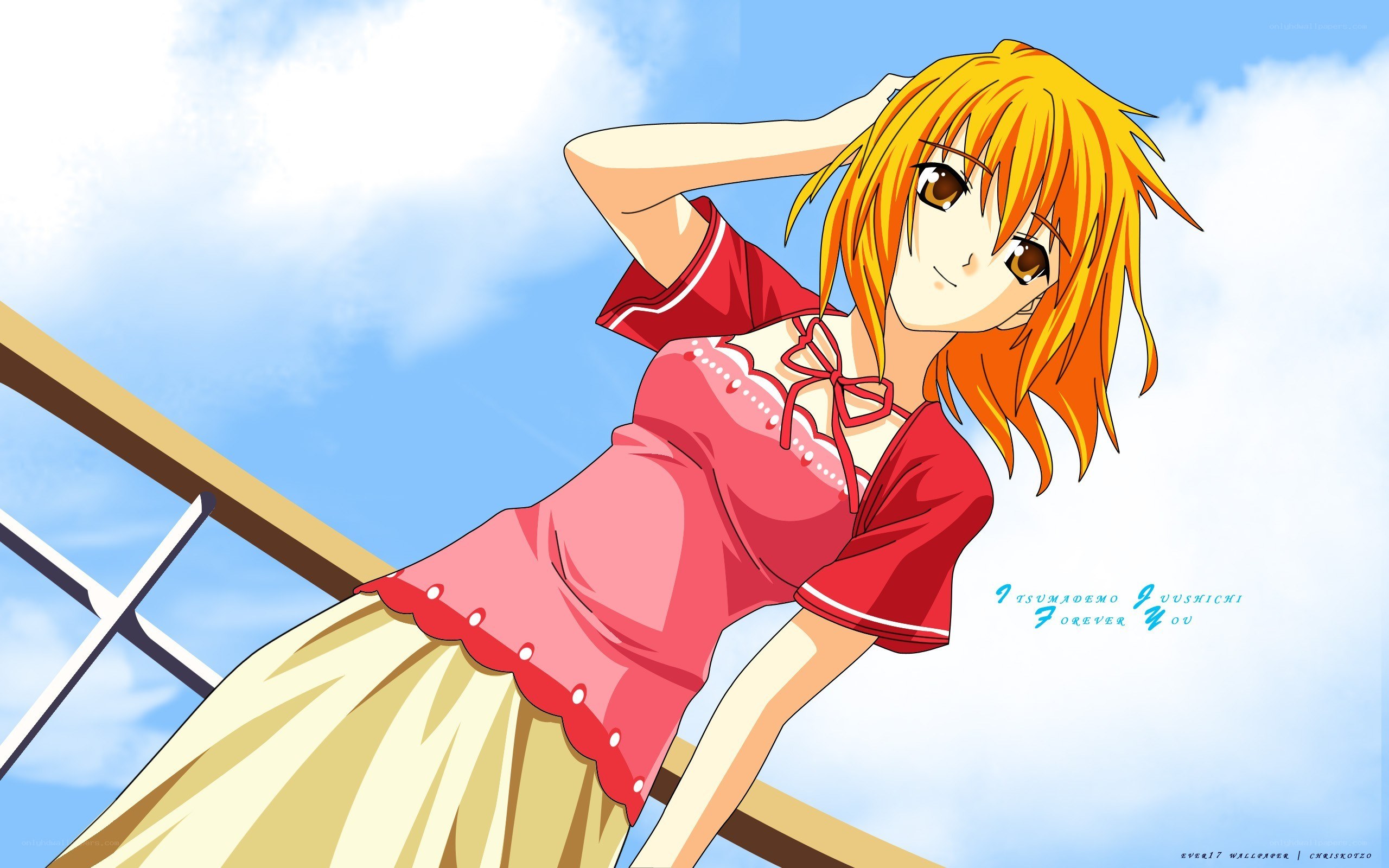 anime girl on deck