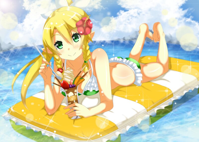Anime Girl on Float — Yellow