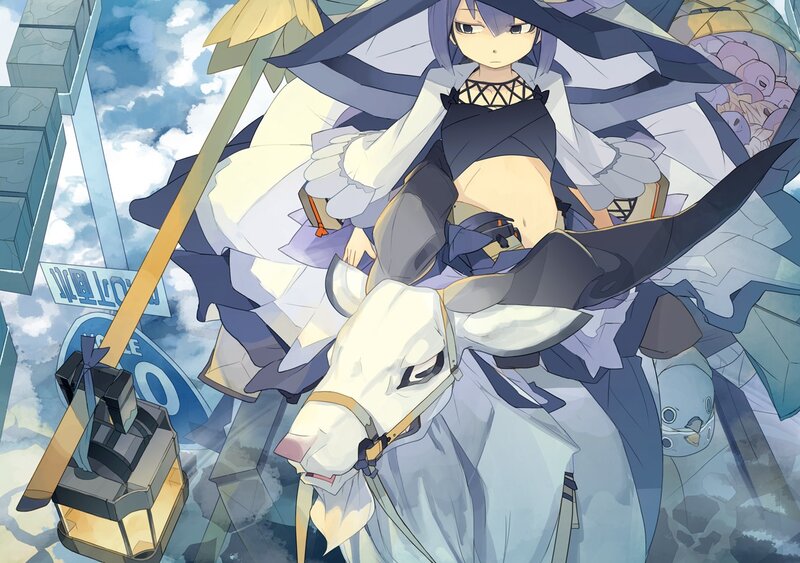 Anime Girl on Goat
