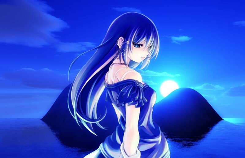 Anime Girl on Island