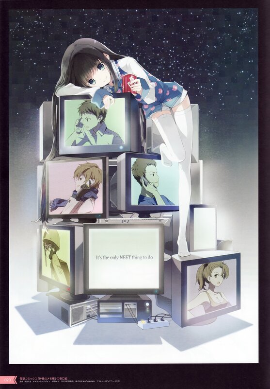 Anime Girl on Monitors