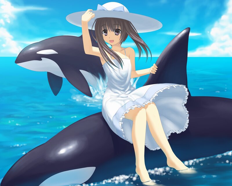Anime Girl on Orca