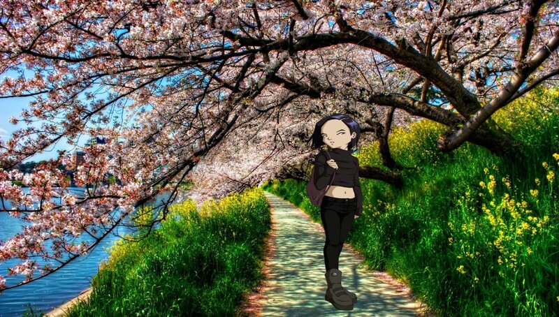 Anime Girl on Path