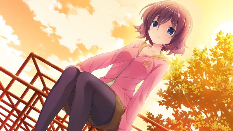 Anime Girl on Playground