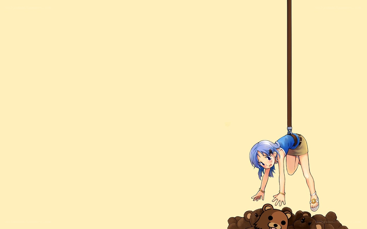anime girl on pole