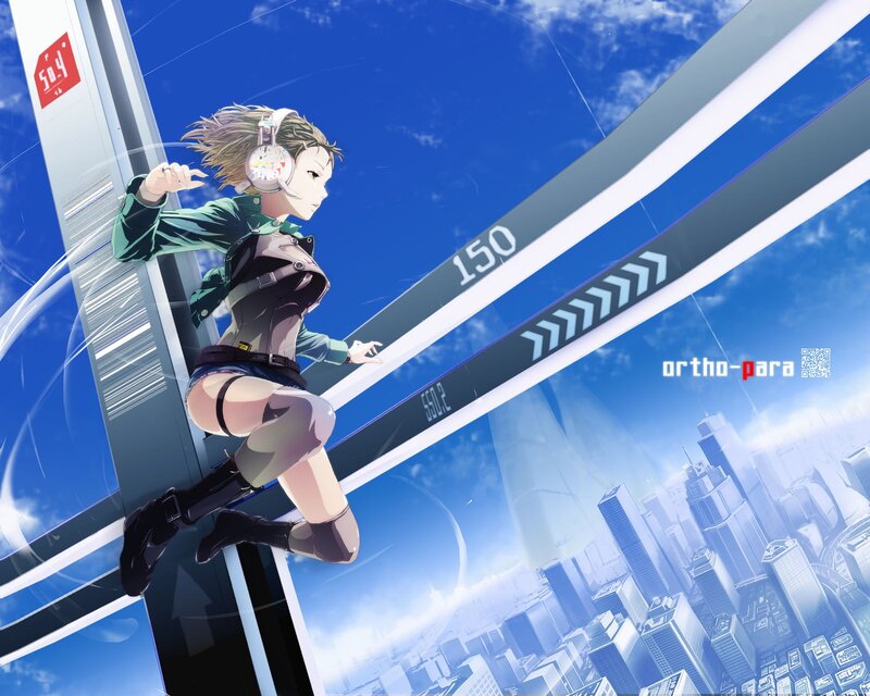 Anime Girl on Rail