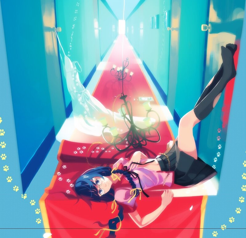 anime girl on red carpet