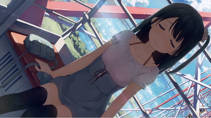 Anime Girl on Ride